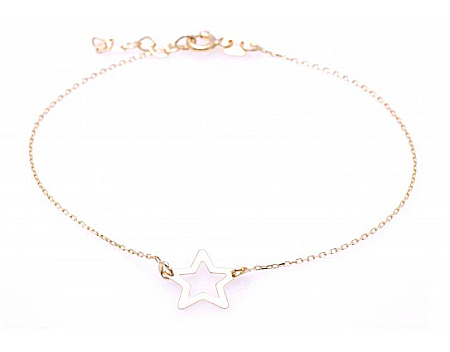 Bratara din aur 14K dama Steluta - Bratari aur dama [0]