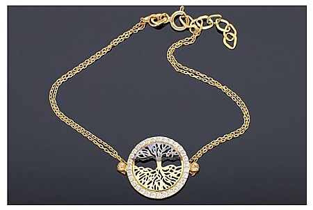 Bratara din aur galben 14k mobila dama Pomul vietii [0]