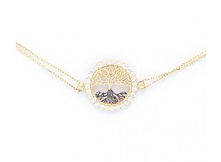 Bratara din aur galben 14k mobila dama Pomul vietii [1]