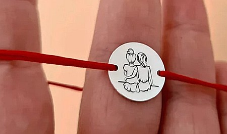 Bratara martisor snur rosu Banut argint 925 Ghiocel [1]