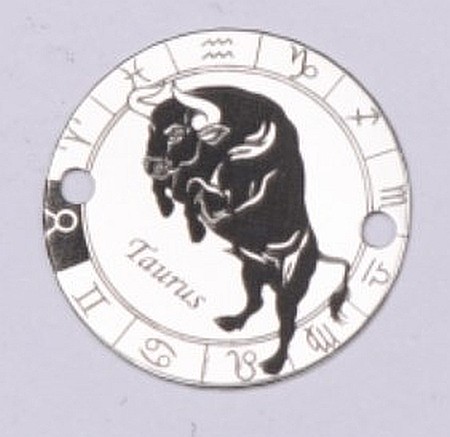 Bratara snur negru Banut argint 925 gravat Zodie Taur [4]