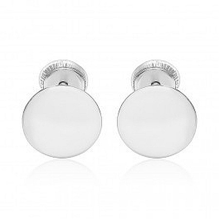 Cercei aur alb 14K copii fete Banuti 6mm [1]