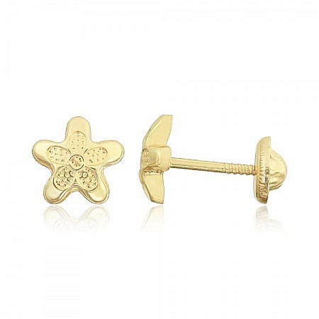 Cercei aur fete - Cercei de aur 14k copii fetite Stelute de mare 7 mm