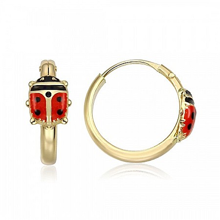 Cercei de aur 14K copii si bebelusi tortite Gargarite Buburuze [0]