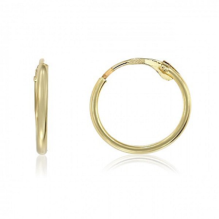 Cercei de aur 14K rotunzi nou nascuti bebelusi Tortite 8 mm [5]