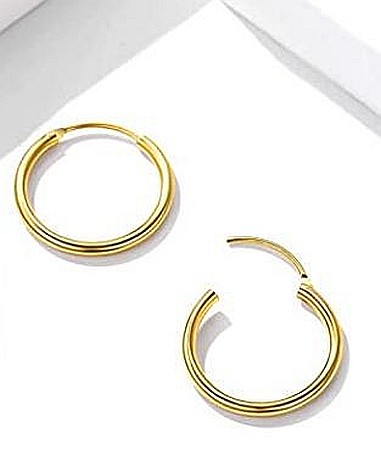 Cercei de aur 14K rotunzi nou nascuti bebelusi Tortite 8 mm [4]