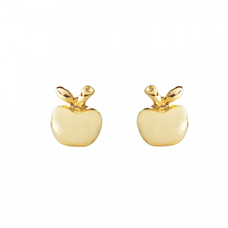 Cercei de aur galben 14k cu surub copii bebelusi in forma de mar [0]