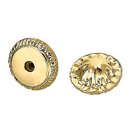 Cercei de aur galben 14k mici nou nascuti copii Bilute 3mm [1]