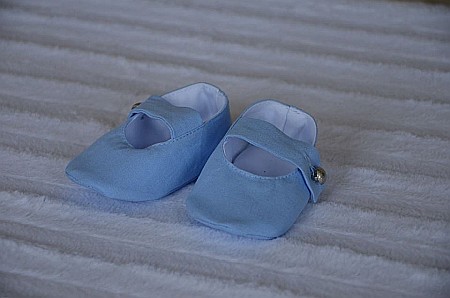 Costum botez baiat bleu de vara, LUCE din in bleu si bumbac alb, 5 piese [2]