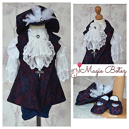 Costume Botez - Costum botez baiat de vara Print elegant LUC