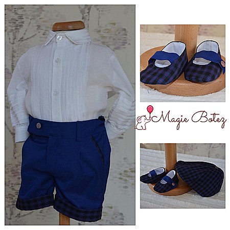 Costume Botez - Costum botez baiat, lejer si elegant pentru vara, 4 piese, DODO