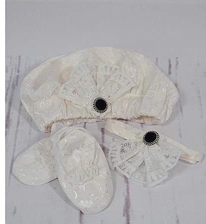 Costum botez baiat vara alb-ivoire elegant, Nicholas [5]