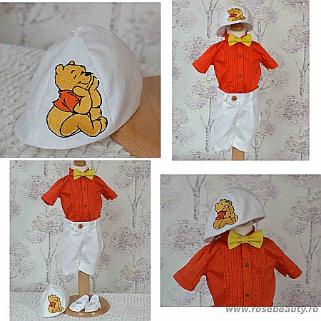 Costume Botez - Costum botez baieti de vara haios model WINNIE