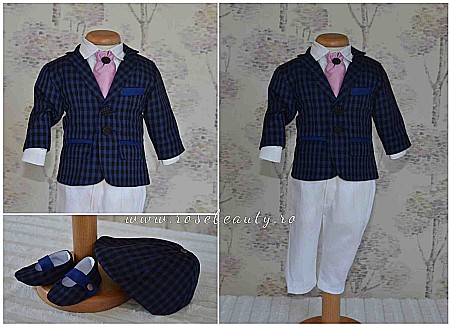 Costume Botez - Costum botez baieti vara in stil american WILLIAM