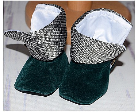 Costum botez baieti verde elegant catifea LOUIS [4]