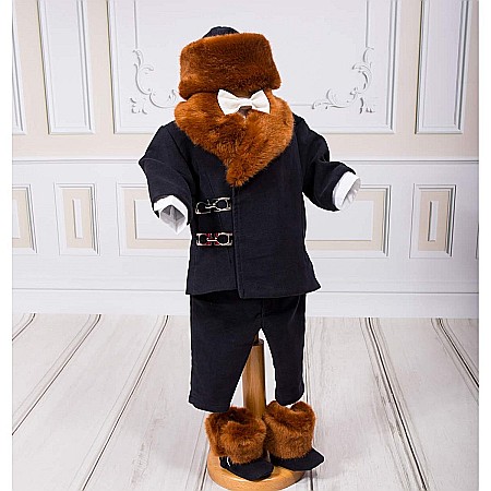 Costum cu palton de botez bebelusi baieti iarna Sebastian [2]