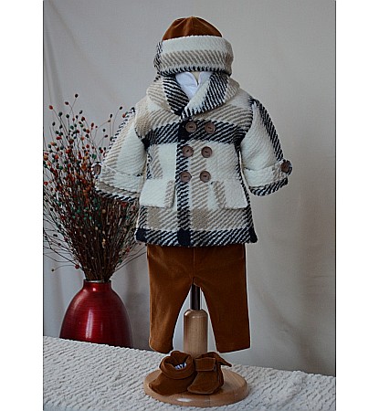 Costum cu paltonas baiat de botez iarna 5 piese, Matthew [1]