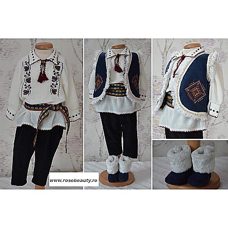 Costume Botez - Costum popular traditional botez baiat Ciobanas