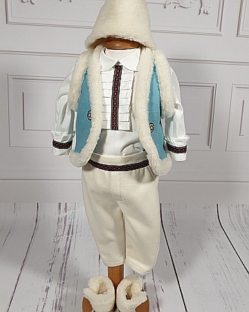 Costum traditional de botez baieti pentru iarna, Leonard [4]