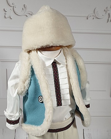 Costume Botez - Costum traditional de botez baieti pentru iarna, Leonard