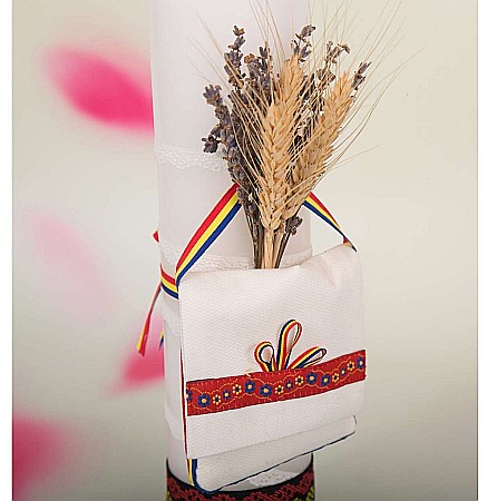Costumas botez popular traditional romanesc fetite cu lumanare DOINA, 5 piese [3]