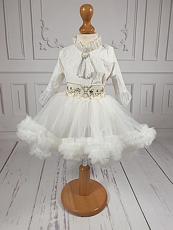 Costumas elegant de botez vara Yasmine - body si tutu [1]
