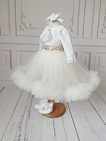 Costumas elegant de botez vara Yasmine - body si tutu [3]