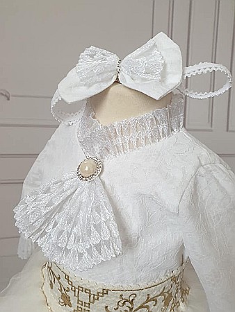 Costumas elegant de botez vara Yasmine - body si tutu [4]