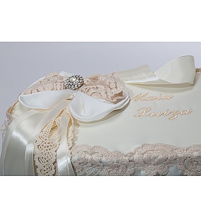 Cufar-cutie pentru trusou botez BEIGE [1]