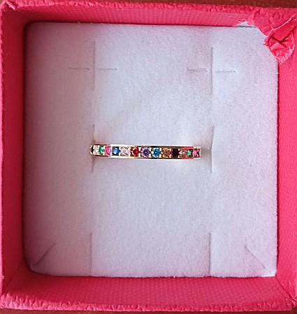 Inel de aur dama tip verigheta tenis CURCUBEU R13 [1]