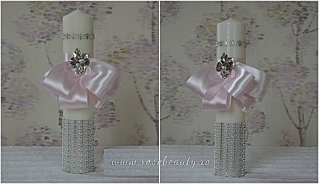 Lumanari de botez - Lumanare botez biserica fetita Chloe