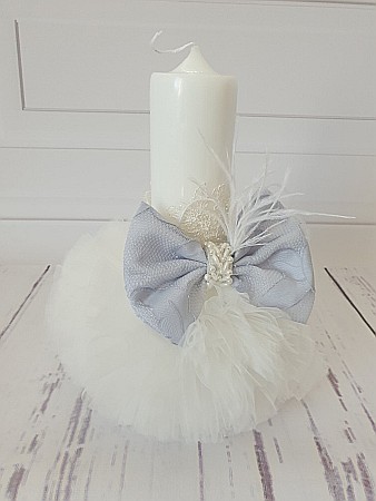 Lumanare de botez fetita bleu Cinderella [1]