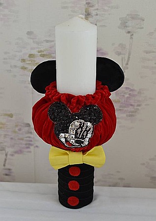 Lumanari de botez - Lumanari botez baiat, tema Mickey Mouse