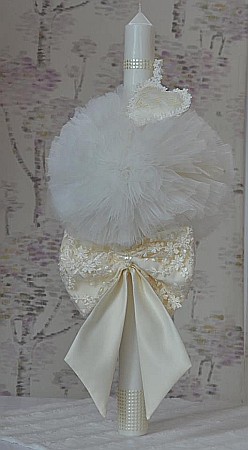 Lumanari de botez - Lumanari botez fetita Ivory Heart