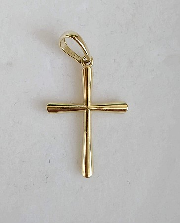 Medalion din aur 14k dama Cruce 1,8 cm subtire [1]