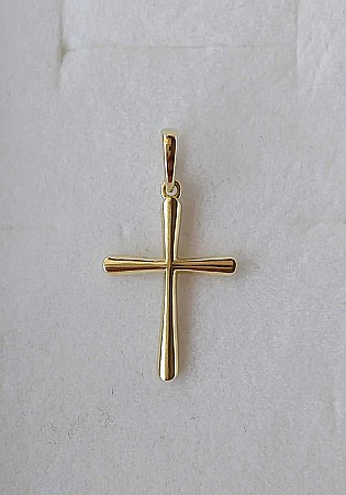 Medalion din aur 14k dama Cruce 1,8 cm subtire [0]