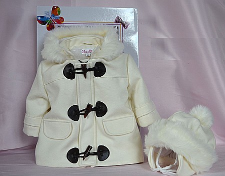 Costume Botez - Palton de botez baiat toamna-iarna si caciula calduroasa FROZEN, cvp10