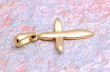 Pandantiv din aur 14K dama Cruce - Bijuterii aur [2]