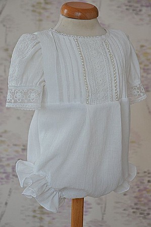 Rochita botez bebe alba pentru vara, Little White Angel [1]