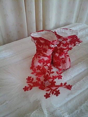 Rochita botez bebe fete rosie de vara Red Elegance [1]