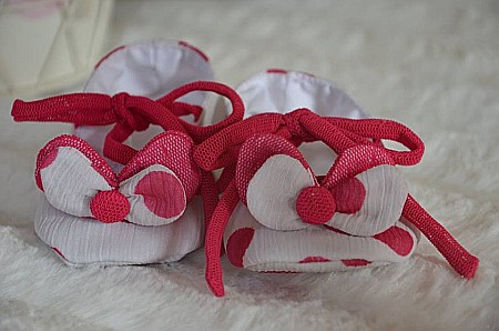 Rochita botez fete pentru vara, MINNIE- set vesel cu buline pentru ocazii speciale, 3 piese [3]
