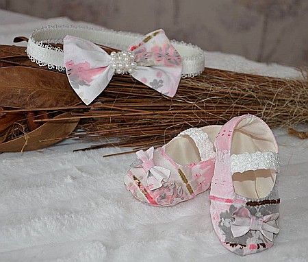 Rochita botez fetite roz de vara LUNA - set tafta subtire ocazii speciale, 3 piese [4]