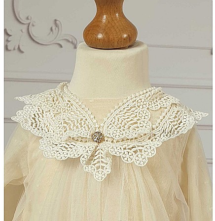 Rochita De Botez Si Paltonas Traditional Fetite Din Lana, 4 Piese, CATINCA [5]