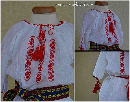 Rochite Botez - Rochita-Ie traditionala populara de botez ANA, cusuta manual