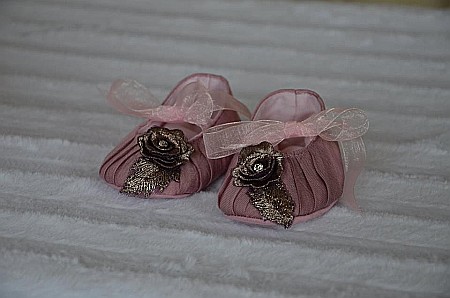 Rochita roz de botez fete fetite penru vara, Florenta- set vesel cu organza si tull, 3 piese [4]
