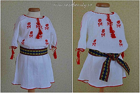 Rochite Botez - Rochita traditionala botez MARIA, cusuta manual