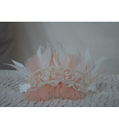 Rochite botez bebe- Rochita botez fetite ANAIS organza si dantela beige, 3 piese [2]