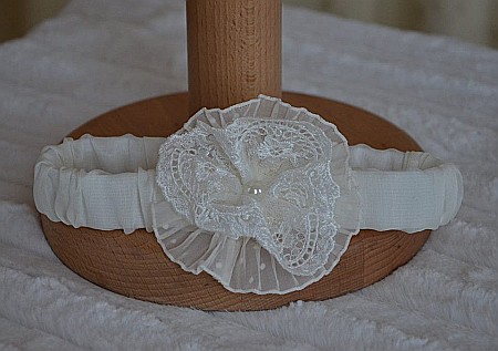 Rochite botez bebe roz de vara EVA - set elegant cu dantela si tull roz prafuit, 3 piese [3]