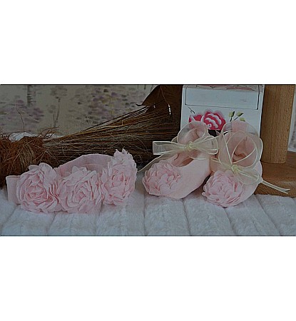 Rochite botez fete roz de vara cu trandafirasi, Rose Tiara [2]