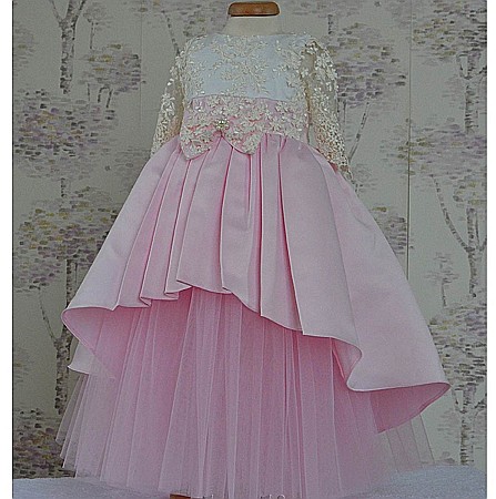 Rochite Botez - Rochite botez roz fetite AURORA- set elegant printesa